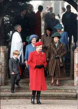The Queen Elizabeth Ii Gave A Coded Message To The Nation Yesterday That She Has Stock Photos