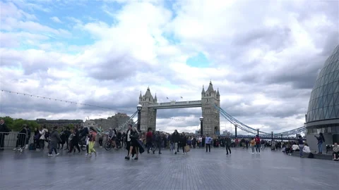 Queen Elizabeth lying in state queue Stock Footage 211305448