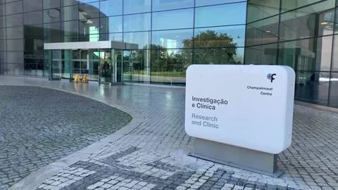 Queen Emeritus Sofia visits Champalimaud Foundation in Lisbon to fight pancreati Stock Footage 256321363