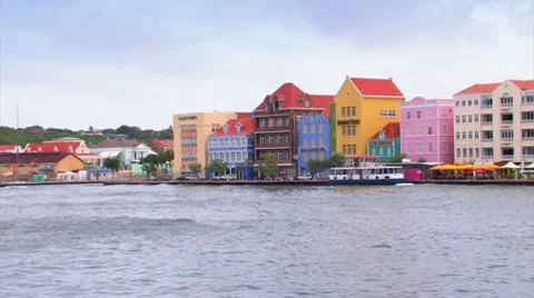 Queen Emma Pontoon Bridge Timelapse, Willemstad Curacao Stock Footage 8826016