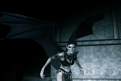 Queen of the evil,3d illustration Stock Illustration