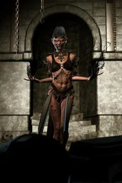 Queen of the evil,3d illustration Stock Illustration