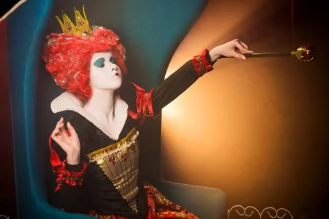 Queen of Hearts orders Stock Photos