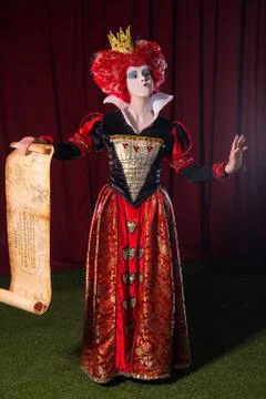 Queen of Hearts is worth a long scroll Stock Photos
