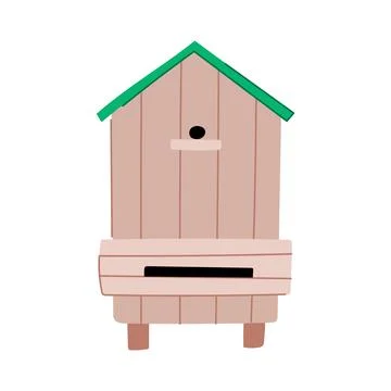 Queen hive cartoon vector illustration Stock Illustration