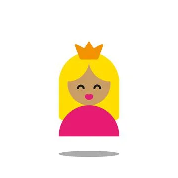 Queen Icon Single Stock Illustration