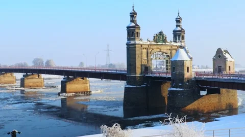 Queen Louise Bridge. Sovetsk, Kaliningrad region Stock Footage 236541961