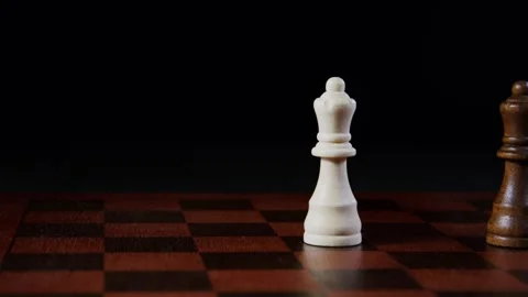 Queen Makes A Move On The Chessboard Stock Footage 243612123