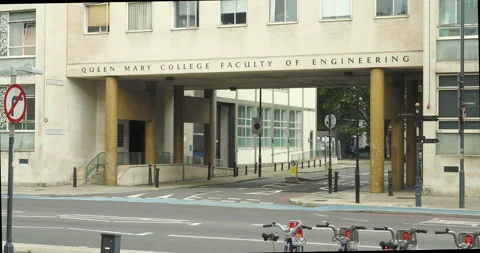 Queen Mary College Faculty of Engineering entrance. Stock Footage 137967087