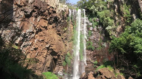 Queen Mary Falls From The Base Stock Footage 64601625
