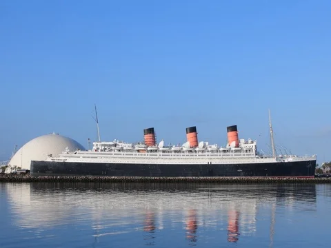 The Queen Mary Stock Footage 77094394