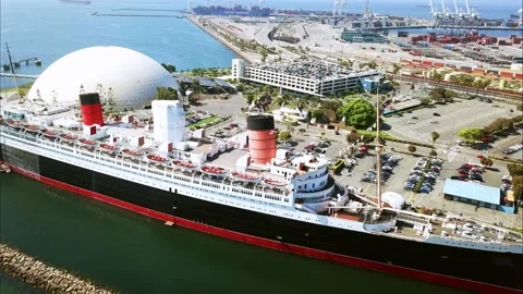 QUEEN MARY LONG BEACH Stock Footage 137279960