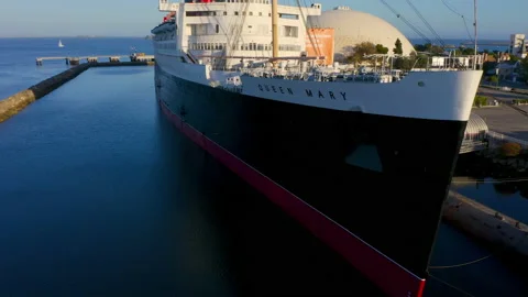 Queen Mary Long Beach Stock Footage 163312333