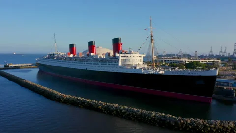 Queen Mary Long Beach Stock Footage 163312433