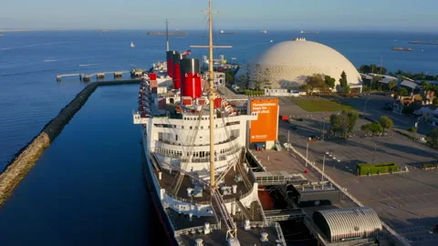Queen Mary Long Beach Stock Footage 163312443