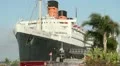 Queen Mary moored in Long Beach HD Footage
