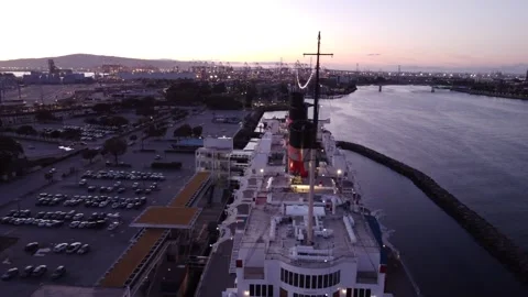 Queen Mary Ship Stock Footage 262580770