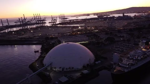 Queen Mary Ship Stock Footage 262580891