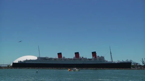 Queen Mary Time Lapse Stock Footage 1028685