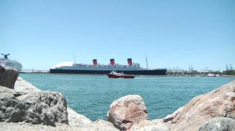Queen Mary Time Lapse Stock Footage 1028794