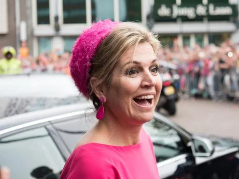 Queen Maxima of the Netherlands Stockfoto's