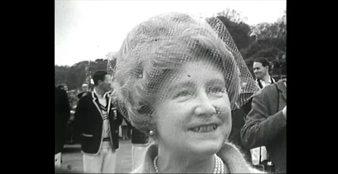 Queen Mother Meets Australian Cricket Team, Arundel Castle, UK (1964) Stock Footage 260366053