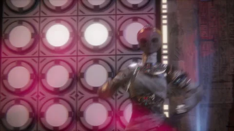 The queen mummy delivers an electrifying rock performance Video stock 293965254