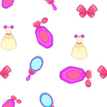 Queen pattern, cartoon style 스톡 일러스트