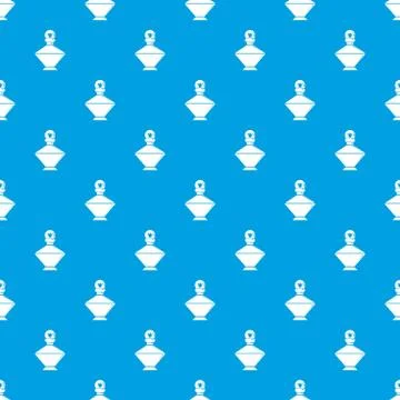 Queen perfume pattern seamless blue 스톡 일러스트
