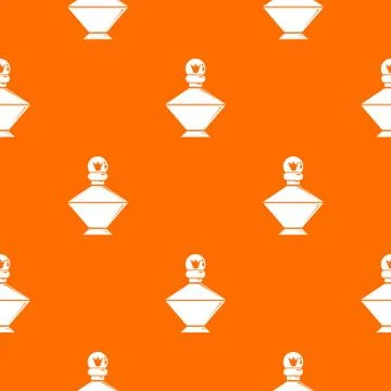 Queen perfume pattern vector orange Illustrazione stock