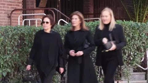 Queen Sofía attends a mass for her sister Irene in Madrid, Madrid, ES - 24 Feb 2 Stock Footage 329572044
