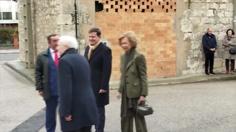 Queen Sofia inaugurates the research center that safeguards the legacy of Atapue Stock Footage 295155671