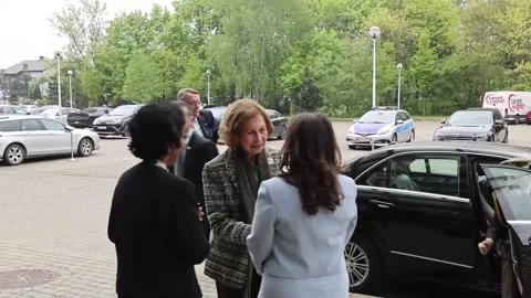 Queen Sofia opens the International World Conference on Alzheimer's Disease in K Stock Footage 273749755
