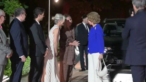 Queen Sofía presides over flamenco charity gala at Granada festival, Granada, ES 스톡 동영상 337573979