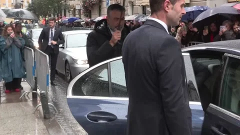 Queen Sofia of Spain visits basilica of Jesus of Medinaceli in Madrid, Madrid, E Stock Footage 330252646