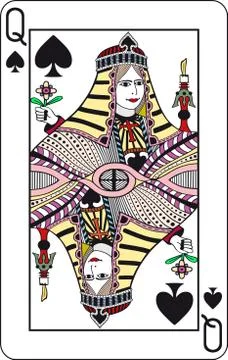 Queen of spades Stock Illustration