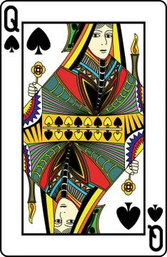 Queen of spades Stock Illustration