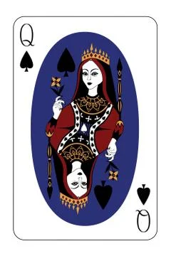 Queen of Spades Stock Illustration