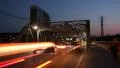 Queen Street Bridge at night. Timelapse. HD Footage