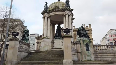 Queen Victoria Monument Stock Footage 100765395