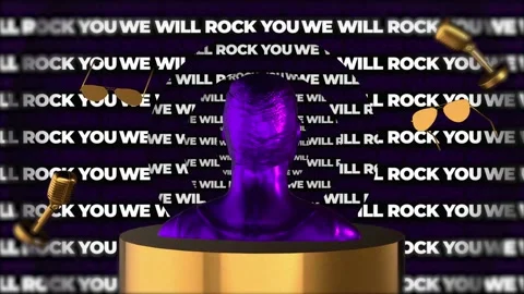 Queen - We will rock you Stock Footage 229522988