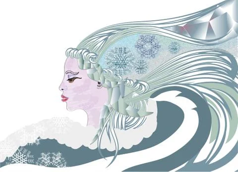 Queen of winter Stock Illustration