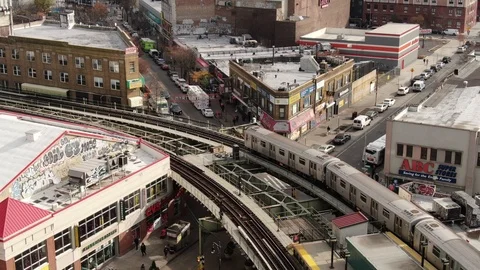 Queens Aerial Drone Vídeos de archivo 98670146