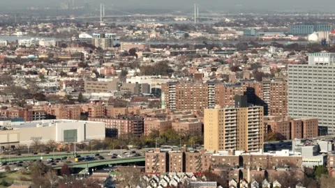 Queens Aerial Drone Stockbeeldmateriaal 167440442
