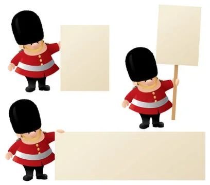 Queens guard announces Stock Illustration