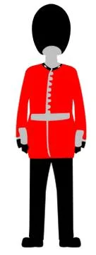 Queen's Guard Stock Illustration