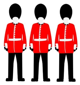 The Queen's Guard Stock Illustration