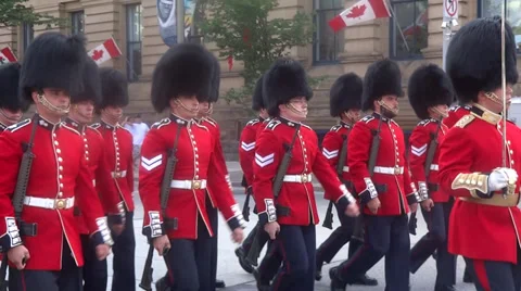Queen's guards in canada Video stock 27821010