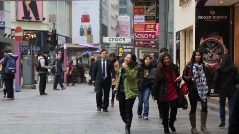 Queen's Road Central Stock Footage 203762780