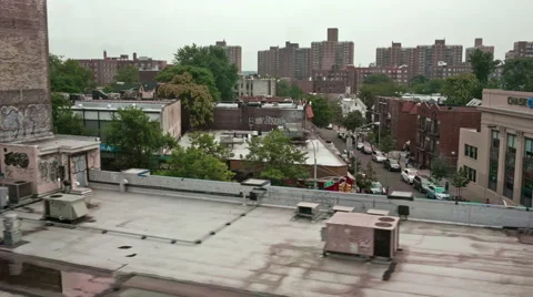 Queens Subway View Riding Moving Projects Ghetto Poor Poverty NYC Hood Hip Hop Stock Footage 42722045